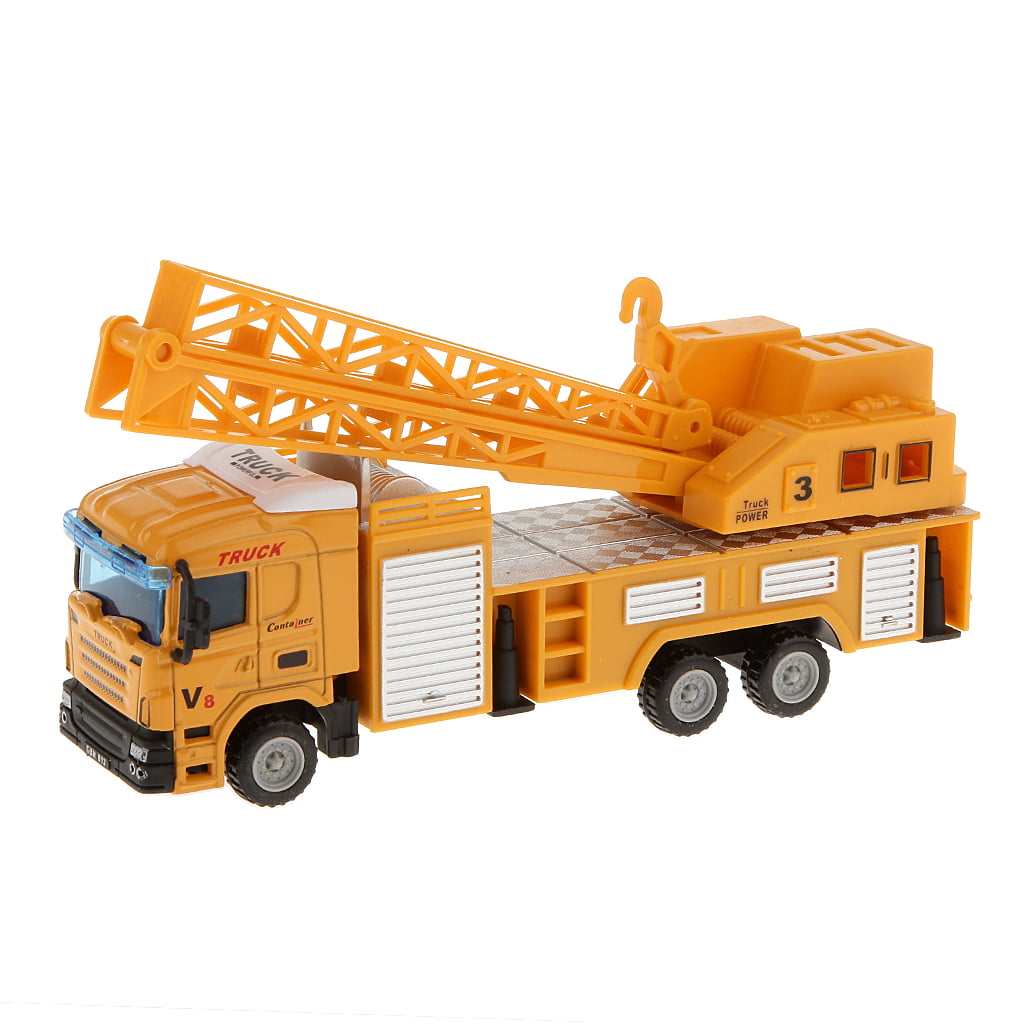 1:64 Diecast Crane Lifter Truck Model Kids In Out Play Vehicle Car Toys Gift 