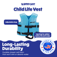 thumbnail image 4 of TRC Recreation Super Soft Child Life Jacket Vest, Medium, 2 Pack, Blue, 4 of 8