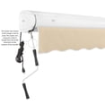thumbnail image 4 of Awntech 16 Ft Key West Left Motorized Heavy Duty Patio Retractable Awning with Cassette (192in x 9.38in x 120in), Tan, 4 of 7