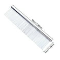 thumbnail image 3 of 2/1PCS Dog Grooming Comb Pet Dog Combs With Rounded Ends Stainless Steel Teeth Cat Comb For Knots Mats & Loose Hair Removal Dematting Tool For Small Medium & Large Pets, 3 of 7