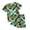 Z01-Q Green, variant on CAICJ98 Toddler Boy Pajamas Summer Pjs for Boys Short Sets Kids Sleepwear Truck Jammies (4-5 T,Red)