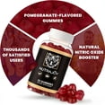 thumbnail image 2 of Organic Maca Nitric Oxide Gummies – Plant-Based Energy & Circulation Support Supplement, Sugar-Free Blackcurrant Flavor, 30 Gummies, 2 of 7