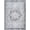 Gray, White, Navy / Kyan, variant on Hauteloom Antica Hallway, Kitchen Machine Washable Runner Rug - Medallion Floral Border - Traditional Oriental Transitional - Gray, White, Navy - 2'7" x 10'