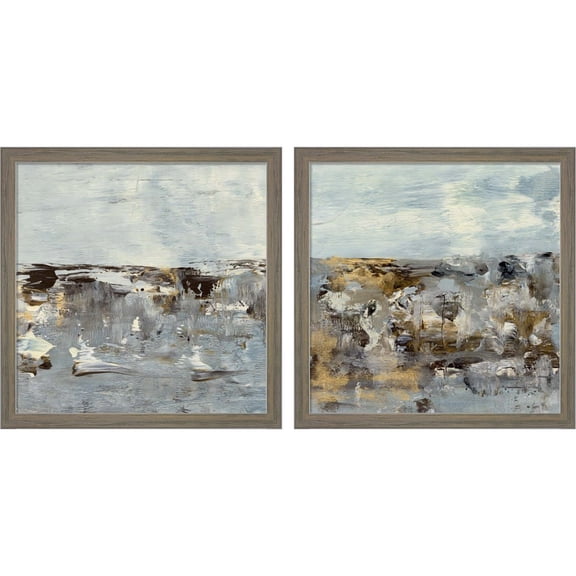 Great Art Now Discovery by Lila Bramma, 2 Piece Framed Art Set Each 13"W x 13"H