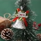 thumbnail image 5 of Juego de adornos para árbol de Navidad de 4 - Campanillas colgantes doradas, rojas y plateadas para decoración navideña • Colgantes de plástico • 5x4x4cm, 5 of 7