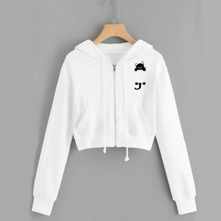 

Simplmasygenix Zip up Hoodies for Women Plus Size Women Casual Print Long Sleeve per Pocket Shirt Hooded Sweatshirt Tops
