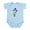 Sky Blue, variant on CafePress - Purple Iris Infant Bodysuit - Baby Light Bodysuit, Size Newborn - 24 Months