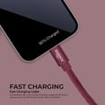 thumbnail image 5 of Liquipel Powertek 6ft USB C to USB C Fast Charger Cable, Maroon, 5 of 7