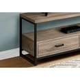 thumbnail image 2 of TV Stand Tv Stand, 48 Inch, Console, Media Entertainment Center, Storage Drawers, Living Room, Bedroom, Brown Laminate, Black Metal, Contemporary, Modern,Entertainment Center, 2 of 11