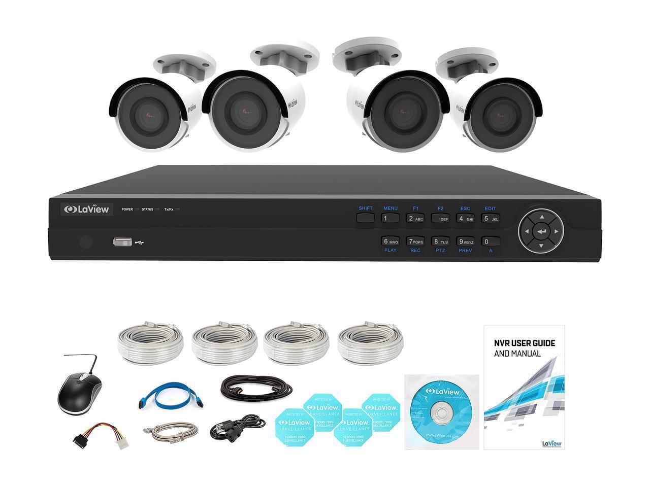 LaView LV968FOLE4G8 4K UltraHD (3840 x 2160P) Full PoE IP Camera