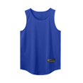 thumbnail image 4 of Yongwang Mens Sleeveless Workout Tank Tops Crew Neck Muscle Shirts Athletic Curved Hem Summer Sport Tops, 4 of 6