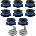 thumbnail image 1 of Air Powered Spool Cap Set, Repairing And Replacement For Ryobi One+ 18V, 24V, 40V Cordless Trimmers, CounterClockwise Rotation Design, 1 of 5