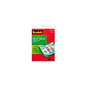 Scotch Self-Seal Laminating Sheets, Letter Size, 10-Pack