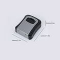 thumbnail image 2 of Amdohai Key Storage Lock Box Wall Mount Aluminum Alloy 4-Digit Combination Waterproof Lockbox Key Safe Box, 2 of 8