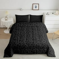Manfei Fashion Cheetah Print Bedding Comforter Set for Women, Wildlife Leopard Animal Twin Comforter Sets, Modern Simple Style Reversible Bedding Set, Breathable Home Decor, 2-Piece