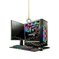 thumbnail image 4 of Gaming Computer Christmas Tree Ornament,1Pc Acrylic Computer Ornament Christmas,Custom Shape Flat Christmas Ornament for Gamer,Gaming Gamer Christmas Ornament Gift for Xmas Ornament Decorations, 4 of 4