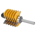 thumbnail image 3 of Woodworking Milling Cutter, Tungsten Steel Finger Joint Router Bit, 8mm Shank With Industrial-Grade Ultra-Fine Carbide Blades, for Woodworking, 3 of 7