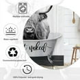 thumbnail image 4 of Farmhouse Highland Cow Get Naked Shower Curtain Western Rustic Cattle in Bathtub Shower Curtain for Bathroom Set Funny Animal Wooden Country Shower Curtain for Bathtub Decoration 72x72 Inch, 4 of 6