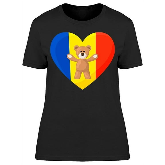 Teddy Bear Romania T-Shirt Women -Image by Shutterstock, Female 3X-Large