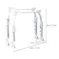 thumbnail image 2 of Minkissy 1 Paire Table de Lit Hauteur Réglable Blanc Pliant pour Bureau d'École, 2 of 8