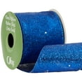 thumbnail image 2 of Offray Ribbon, Royal Blue 2 1/2 inch Wired Sheer Ribbon, 15 feet, 2 of 9