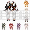 thumbnail image 3 of Family Matching Halloween Pajamas Set Cute Ghost Print Long-Sleeved Tops Trousers Sleepwear Outfits Holiday Sleepwear PJs, 3 of 6