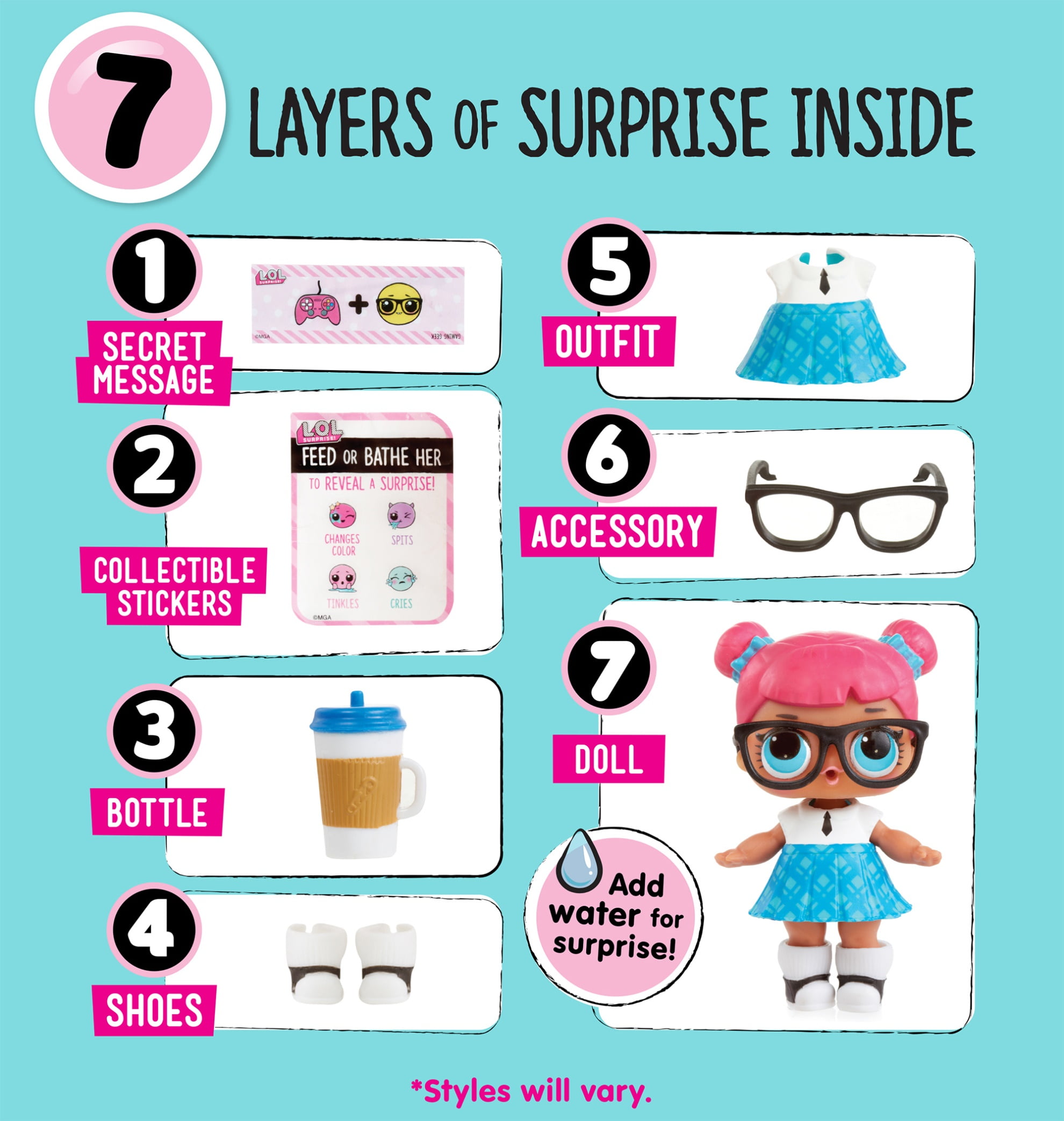 lol doll secret message list