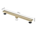 thumbnail image 2 of 28 Inches Linear Shower Drain, Included Hair Strainer and Leveling Feet, 2 of 9