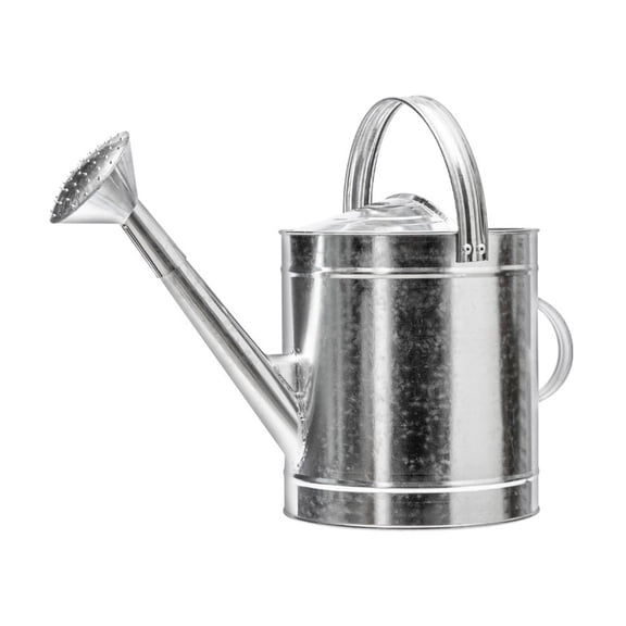 OIUR 5/7/10/15L Stainless Steel Flower Waterer Can Large Capacity Lightweight Metal Watering Pot with Long Spout Garden Flower Can