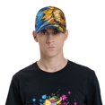 thumbnail image 4 of Fotbe vintage Starry Sunflower Gorro Clásico de Béisbol, Gorra Ajustable con Broche Snapback, Gorro de Exterior de Algodón Suave, 4 of 6