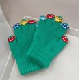 thumbnail image 1 of Guantes cálidos y cómodos para niños con cinco dedos pegatinas coche personalidad bebé guantes Otoño e Invierno niños y niñas Dedo de punto mano, 1 of 3