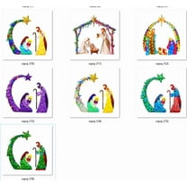 Lighted Nativity Scene Christmas Decoration with Holy Family, Illuminated Yard Lawn Garden Outdoor Decor for Holiday Party,Home,Patio,Terrace,Easter Gifts,Festive Holiday Decor