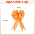 thumbnail image 2 of 10pcs 5 Inch Large Pull Bow Big Gift Wrapping Bows Ribbon Orange for Wedding Car Christmas, 2 of 6