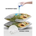 thumbnail image 4 of Outdoor Throw Pillow Cover Watercolor Sunflower with Inspirational Quotes Waterproof Cushion Covers 2 Pack Grey Pillow Cases Home Decoration for Patio Garden Couch Sofa, 4 of 6