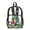 Skateboard Dinosaur Camo, variant on ZIATUBLES Clear Backpack, Heavy Duty Fabric & PVC Transparent Bookbag with Horse American Flag Print, Large Capacity See Through Backpack for School College Work Travel Security