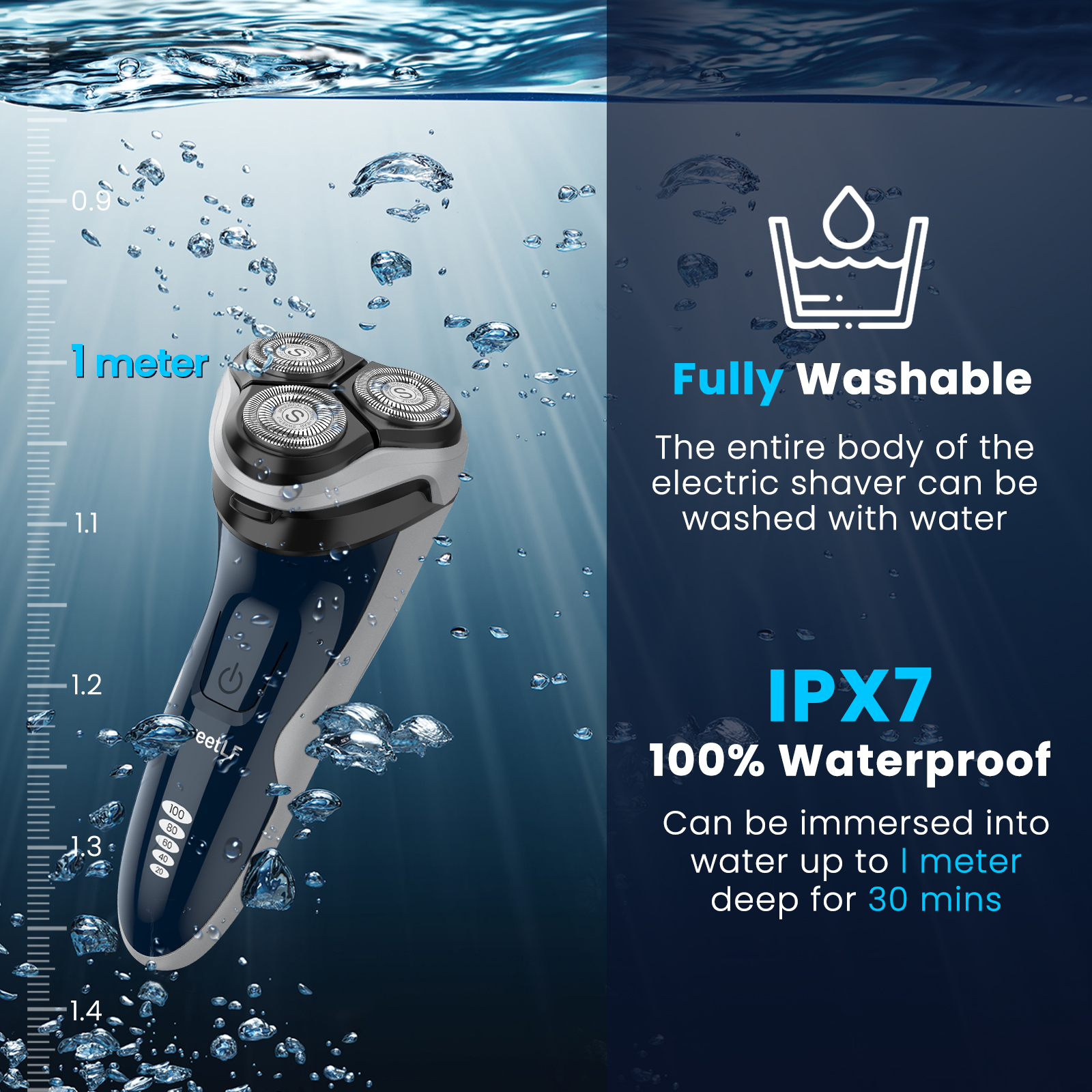 SweetLF Electric Shaver for Men with Beard Trimmer photo 5
