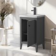 thumbnail image 4 of Vanity Art 20" Bathroom Vanity Cabinet with Ceramic Undermount Sink, Freestanding Storage Cabinet with Ceramic Top, and Removable Shelve, 4 of 6