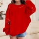 thumbnail image 1 of Blusas y camisas de manga larga con cuello redondo para niños Estampados navideños de manga larga Casual Suelto Forro polar para mayor calidez Sudadera con capucha de manga larga con cuello redondo pa, 1 of 6