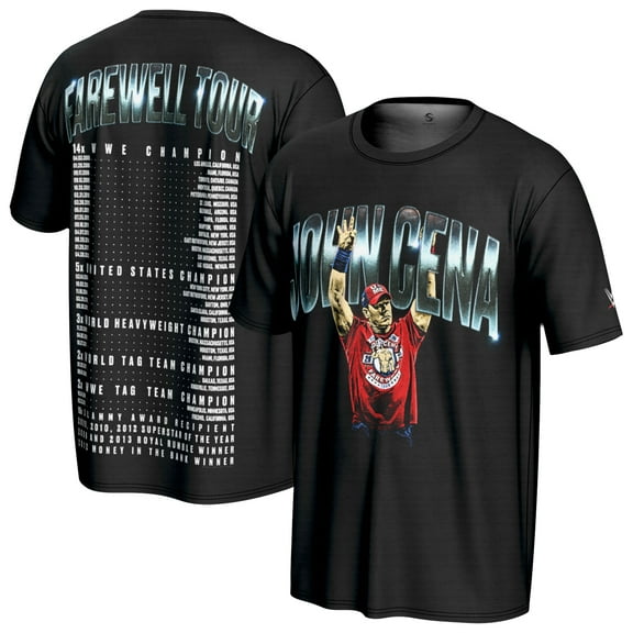 Youth ProSphere Black John Cena Farewell Tour 2025 T-Shirt
