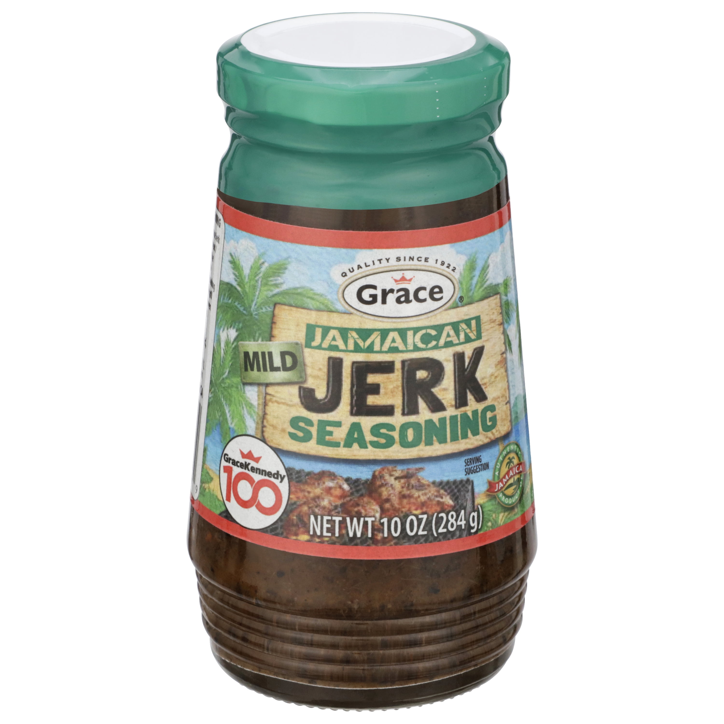 (3 pack) Grace Mild Jerk Seasoning, 10 oz Jar