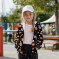 thumbnail image 5 of FUIALDOLG Girls Winter Jacket Colorful Floral Print Hoodies Kids Full Zip Hoodie Girls Jacket Warm Cozy Outwear Coat with Pockets, Size S, 5 of 7