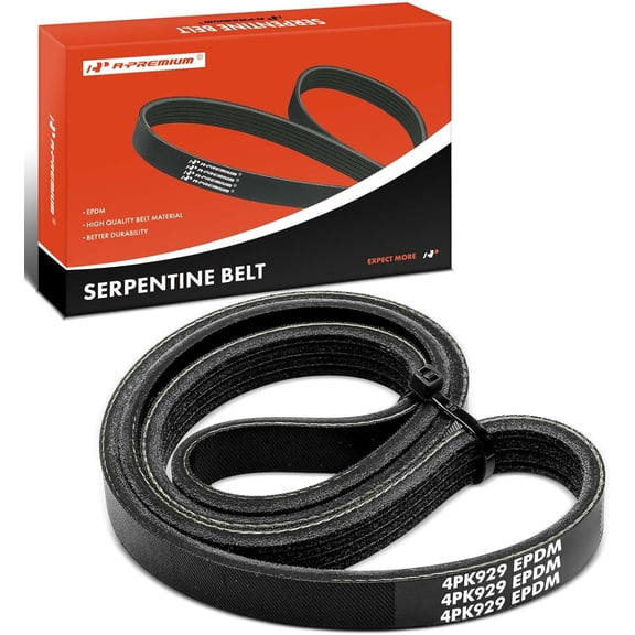 A-Premium 36.58 Inch Stretch Fit Serpentine Drive Belt Compatible with Cadillac CTS 2009 2010 2011 2012 2013 2014 2015 6.2L
