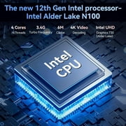 Windows 11 Pro Laptop 15.6inch, 12GB RAM 512GB SSD, 12th Gen Intel N100 Processor, 1920x1080, Webacm
