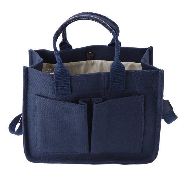 Large Canvas Tote Bag, Canvas Handbag with Zipper, Commute Handbag Closure Messenger Bag for Work Beach Gym