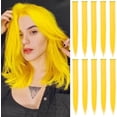 thumbnail image 1 of LAICAIW Extensions de Cheveux Colorées de 22 Pouces, Mèches de Fête Multicolores à Clipser, Extensions de Cheveux Synthétiques (10 Pcs-Jaune), 1 of 6