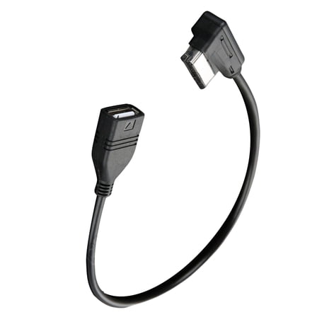 Universal Car Music Interface USB Cable Transmits from MP3, Phones, Tablets, Charges While Connected