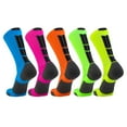 thumbnail image 2 of TCK Baseline 3.0 Elite Home Team NEON Body Crew Socks (Neon Green, Graphite, Black, S), 2 of 2