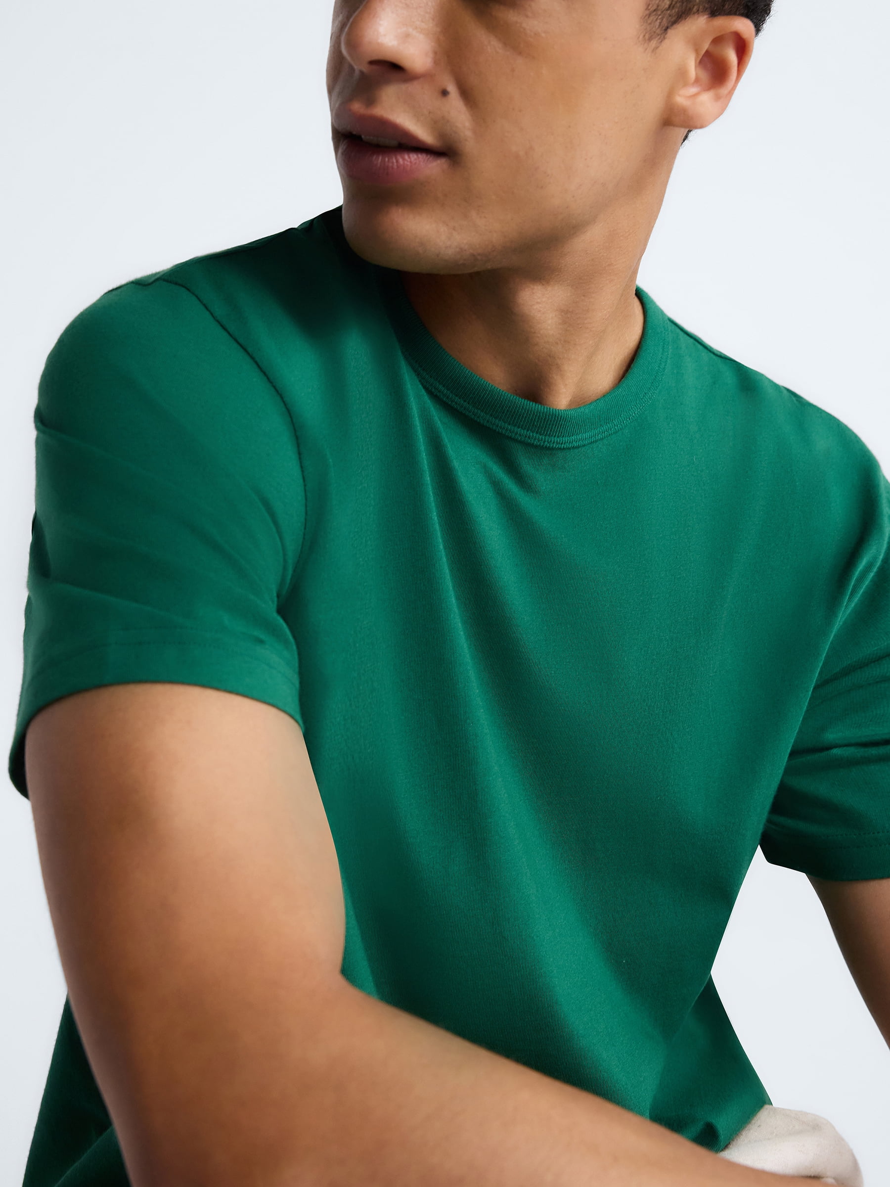Free Assembly Men's and Big Men's Everyday Cotton Tee with Short Sleeves, Sizes S-XXXL