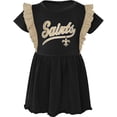thumbnail image 2 of Girls Preschool Black New Orleans Saints Too Cute Tri-Blend Dress, 2 of 3