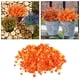 thumbnail image 5 of 12 paquetes de flores artificiales, flores de plástico sintético, arbustos, plantas, plástico, interior, granja, exterior, resistente , Naranja 1 Macarena flores de seda, 5 of 8
